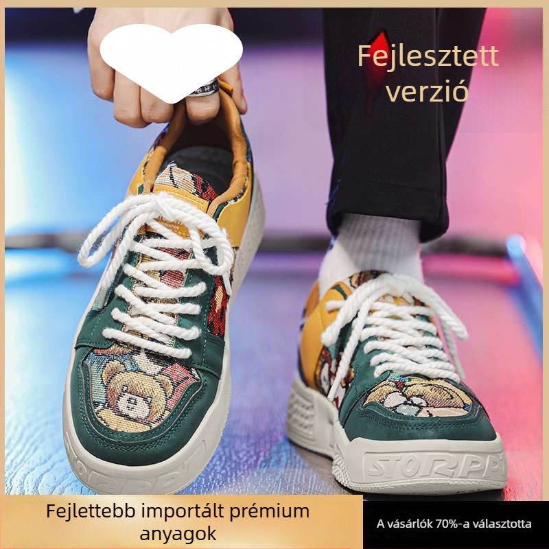 Férfi vászon slip-on loafer cipő, légáteresztő, középmagas, gumírozott talp, PVC belső talp