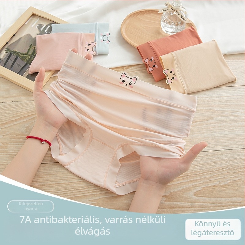 Kismama fehérnemű, magas derekú, has támasztó, légáteresztő, a korai–késői terhesség és a szülés utáni időszakra, plusz méret, rövidnadrág