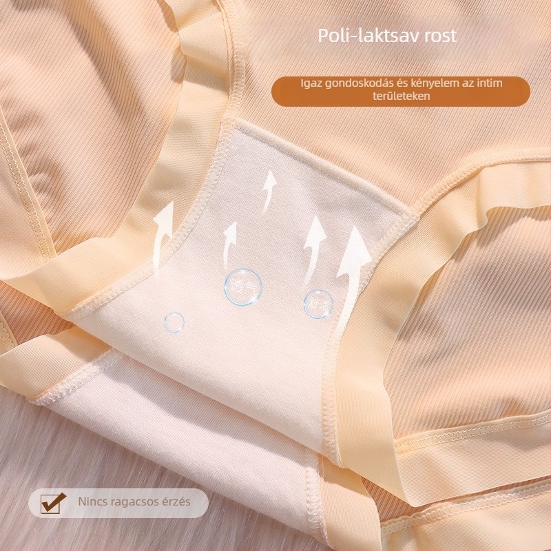 Alacsony derekú terhes nőknek szánt fehérnemű nylonból, PLA alsó rész töltéssel, Ice Silk anyag, kötött kivitel