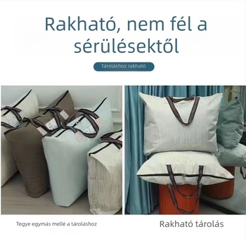 Paplan-tároló táska, kocka alakú, poliészter, nagy kapacitás, költözéshez és utazási tároláshoz.