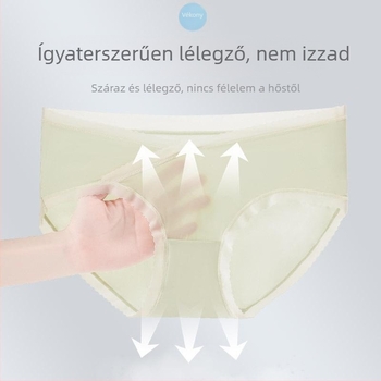 Terhes nőknek terhes alsónemű alacsony derekú has-támogatással; lélegző nylon anyag; 100% pamut intim rész; antibakteriális; minden szezonra alkalmas