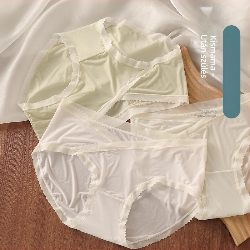 Terhes nőknek terhes alsónemű alacsony derekú has-támogatással; lélegző nylon anyag; 100% pamut intim rész; antibakteriális; minden szezonra alkalmas