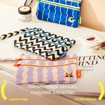 Geustos tárolófüggő táska — kézitáska stílus, vászon, ultrakönnyű, utazásokhoz, kozmetikumok és dokumentumok tárolására