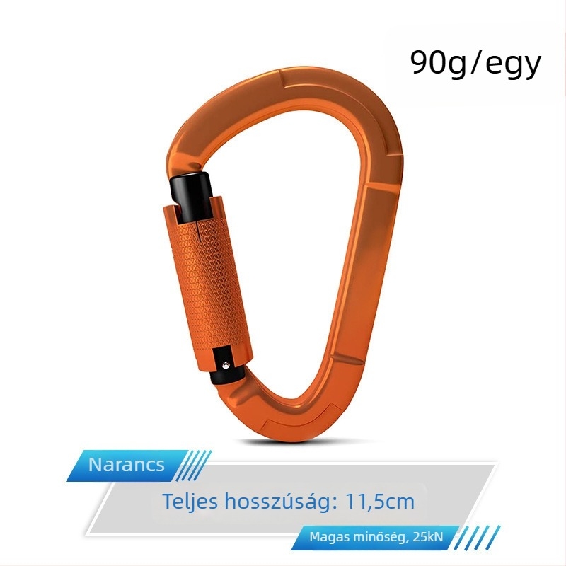 Gyorskioldó karabiner automatikus zárással, alumíniumötvözet, 25 kN, márka Q&C, 100 darabos csomag