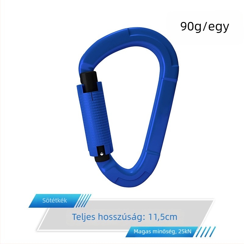 Gyorskioldó karabiner automatikus zárással, alumíniumötvözet, 25 kN, márka Q&C, 100 darabos csomag