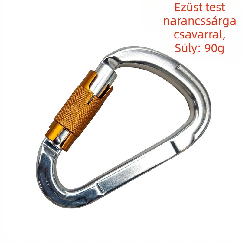 Gyorskioldó karabiner automatikus zárással, alumíniumötvözet, 25 kN, márka Q&C, 100 darabos csomag