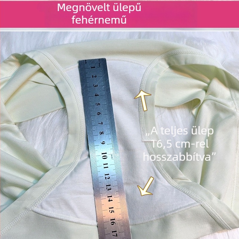 Modal terhes nőknek, női alsónemű, 10A antibakteriális pamut gussettel, hosszított gusset, alacsony derék, háromszög alakú fazon