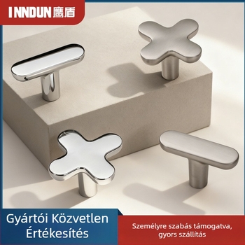 Fiók fogantyú | Modern minimalista stílus, cink ötvözet, présöntés, rúdszerű forma, állítható furatköz, modell 2519
