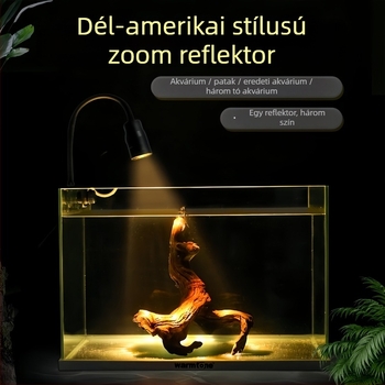 Akvárium spotlámpa állítható fókuszú és fényerővel, 10W, alumínium ötvözet, 300 g