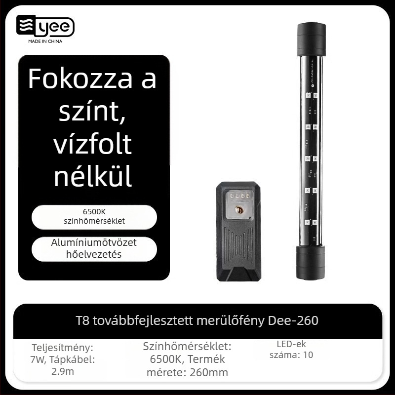 Teljes spektrumú akváriumi fény, vízálló dekoratív világítás