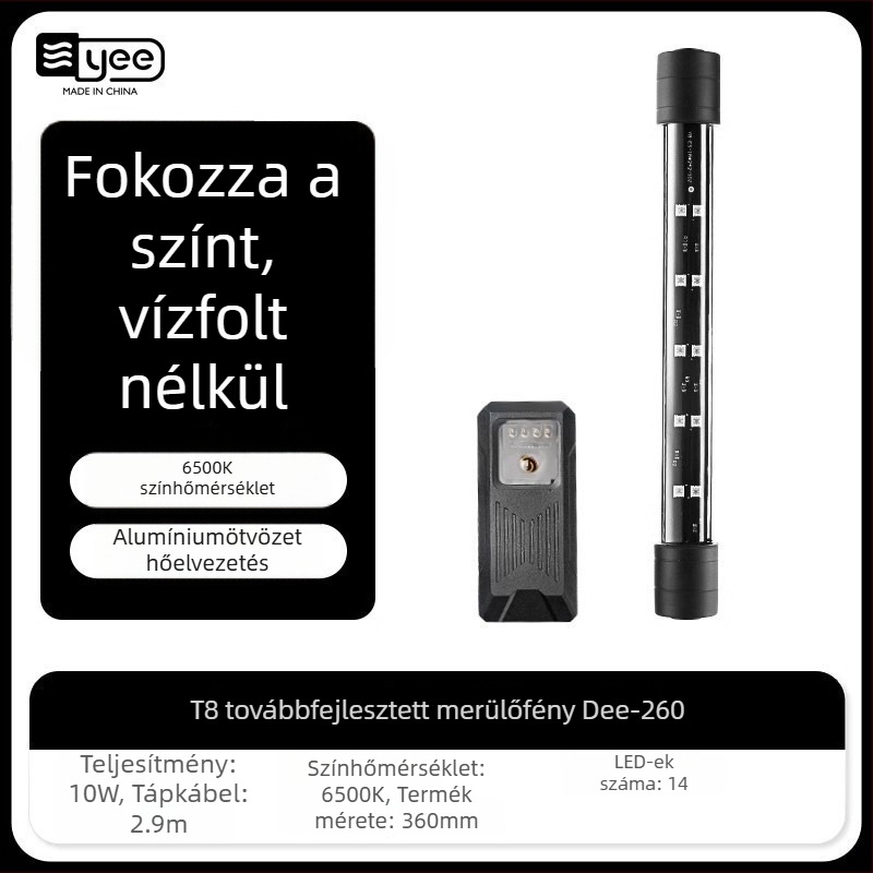 Teljes spektrumú akváriumi fény, vízálló dekoratív világítás