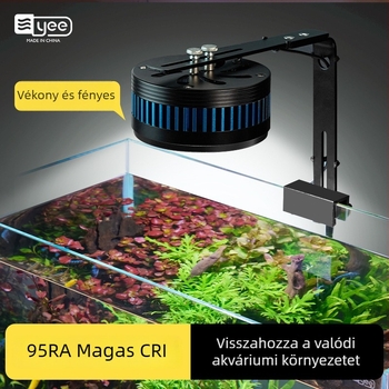Yee alumíniumötvözetes akvárium LED lámpa teljes spektrummal a vízi növényekhez, 35–80W