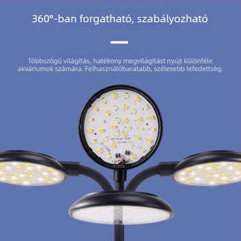 Akvárium LED világítás ABS házban, 120 g, növényvilágításhoz