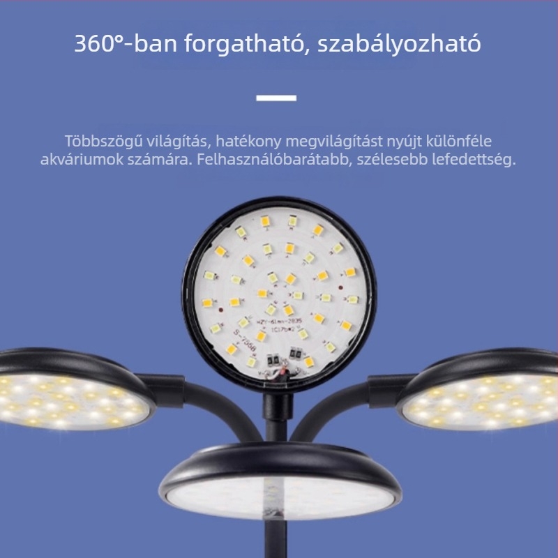 Akvárium LED világítás ABS házban, 120 g, növényvilágításhoz