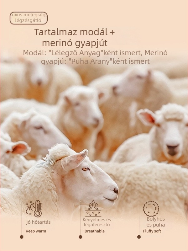 Férfi gyapjú-modál kardigán pulóver, kötött felső, hosszú ujjú, kerek nyakú, lazább szabás, bordázott szegély