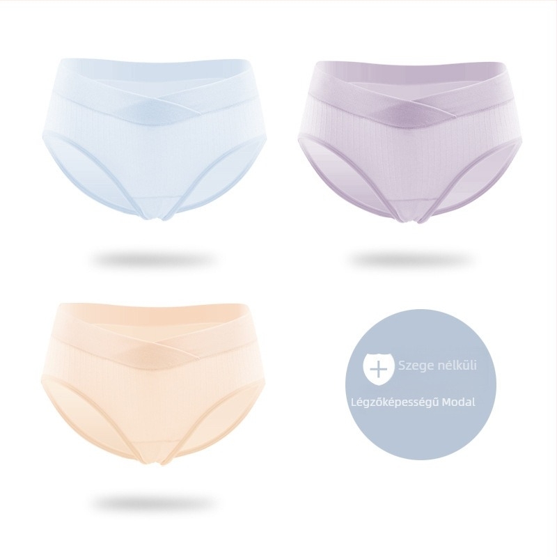 Modal terhes fehérnemű, alacsony derék, pamut ágyékbetéttel, terhességre és a szülés utáni időszakra