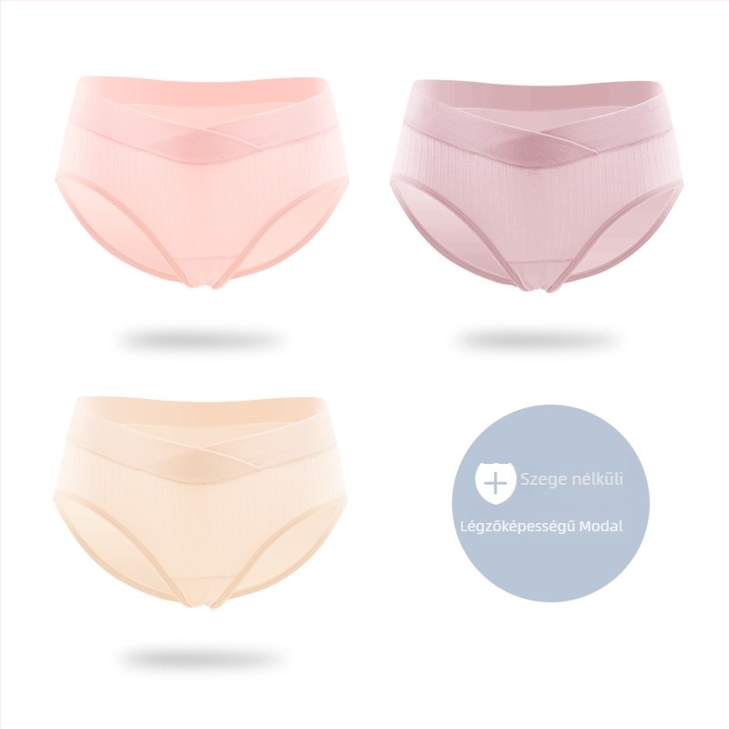 Modal terhes fehérnemű, alacsony derék, pamut ágyékbetéttel, terhességre és a szülés utáni időszakra