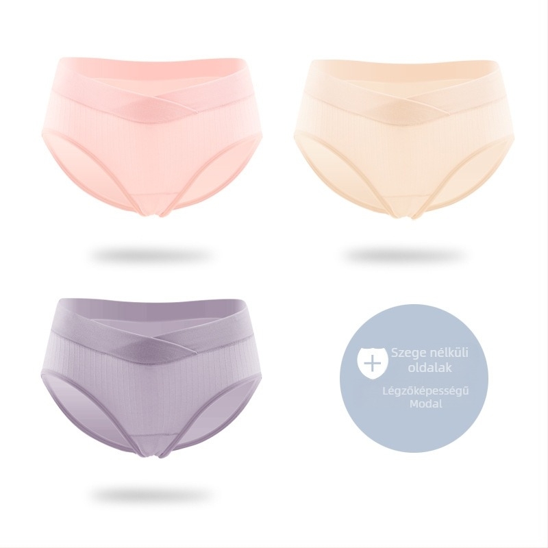 Modal terhes fehérnemű, alacsony derék, pamut ágyékbetéttel, terhességre és a szülés utáni időszakra