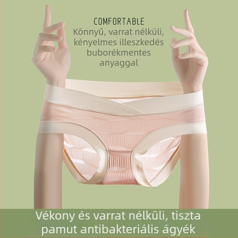 Kismama alsónemű – Ice Silk anyag, középmagas derekú, gyorsan száradó, antibakteriális, 100% selyem bélés