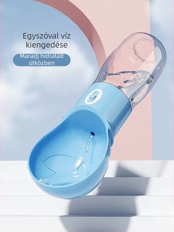 Kutyák és macskák számára hordozható ivó pohár – külső használatra (Anyagok: ABS, PC, PP; Kutyák és macskák számára megfelelő; Hordozható)