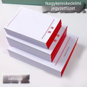 Think about it Papírból készült jegyzetfüzet – üres vázlatoldalak, téphető oldalak, alapcsomagolás