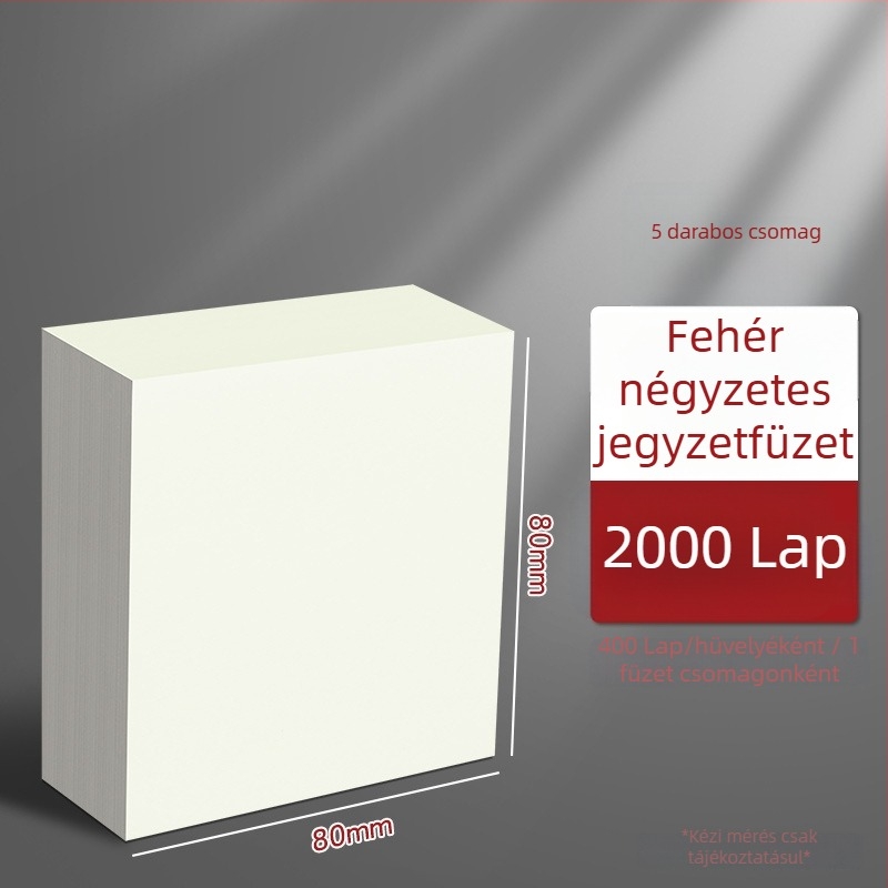 Think about it Papírból készült jegyzetfüzet – üres vázlatoldalak, téphető oldalak, alapcsomagolás