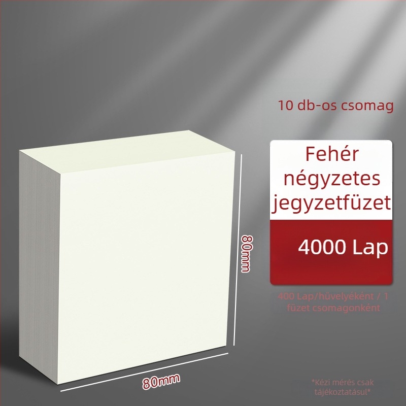 Think about it Papírból készült jegyzetfüzet – üres vázlatoldalak, téphető oldalak, alapcsomagolás