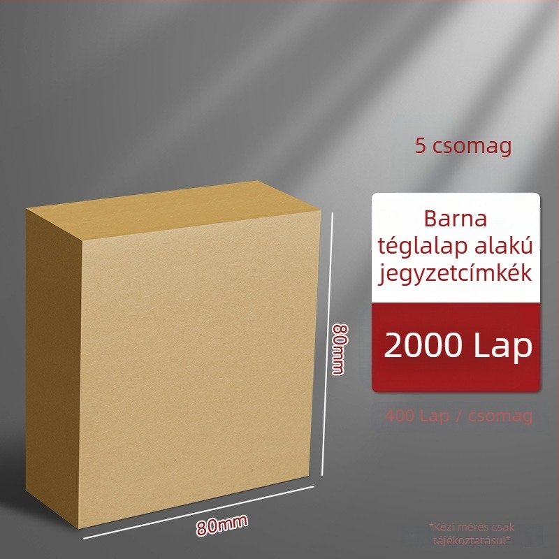 Think about it Papírból készült jegyzetfüzet – üres vázlatoldalak, téphető oldalak, alapcsomagolás