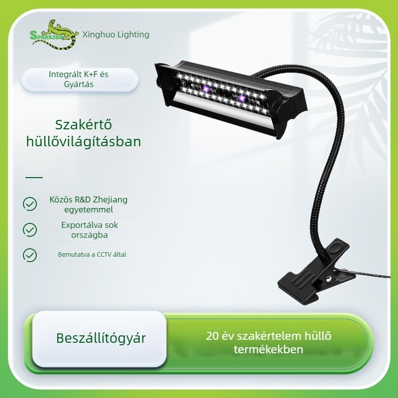 Starfire Lighting UVB/UVA LED lámpa hüllőkhöz, hosszú cső, teljes spektrum, kalcium-kiegészítő