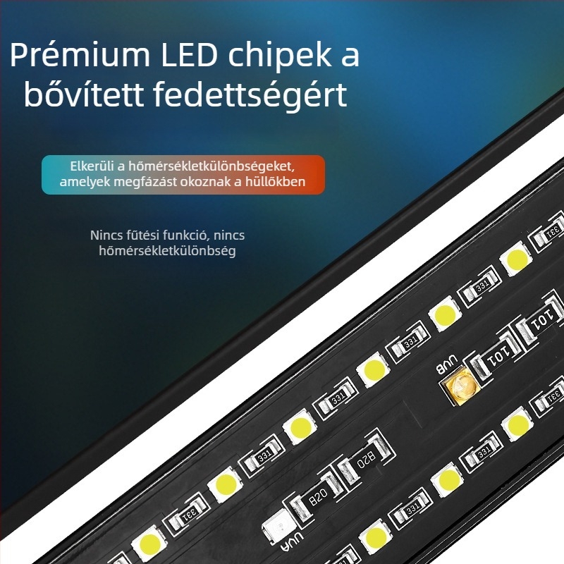 Starfire Lighting UVB/UVA LED lámpa hüllőkhöz, hosszú cső, teljes spektrum, kalcium-kiegészítő