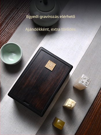 Mechanikus ékszerdoboz, mortise-and-tenon szerkezettel, természetes fával, ékszer-tároló