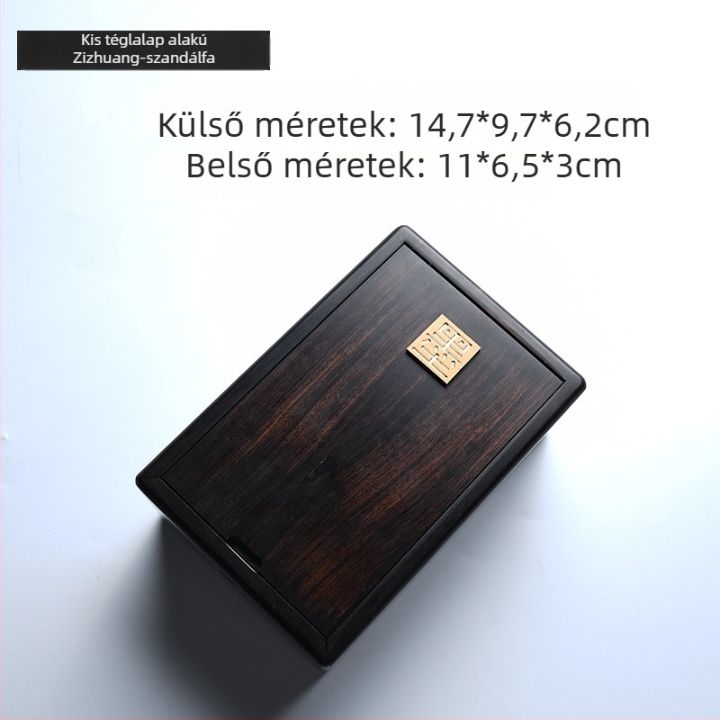 Mechanikus ékszerdoboz, mortise-and-tenon szerkezettel, természetes fával, ékszer-tároló