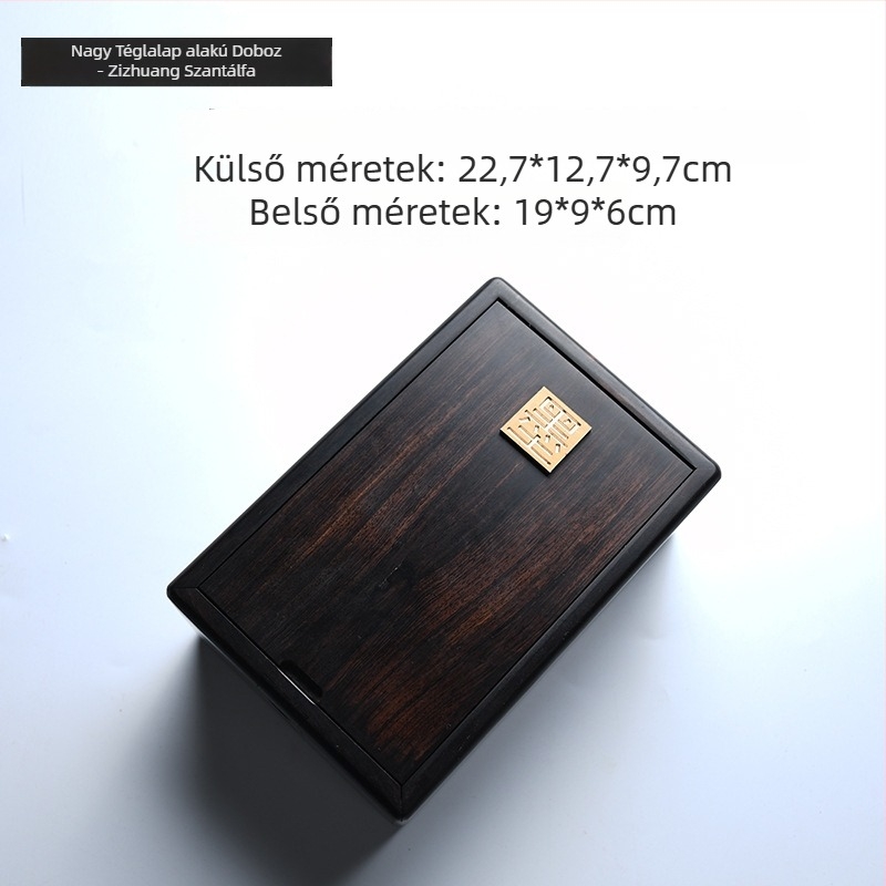 Mechanikus ékszerdoboz, mortise-and-tenon szerkezettel, természetes fával, ékszer-tároló