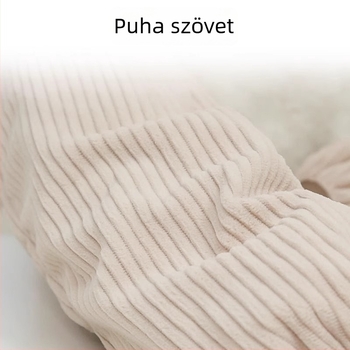 Őszi–téli ujjas kötény, vászon, olajálló és szennyeződésálló, japán/koreai stílus
