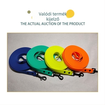 PVC-bevonatos kutyapóráz és nyakörv, vízálló, kopásálló, nagy szilárdságú