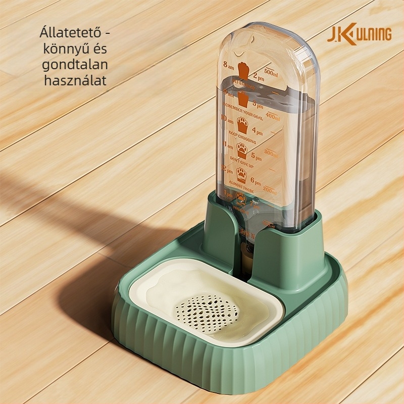 Macska automata víz adagoló keringő vízzel, szűrővel, nagy kapacitású