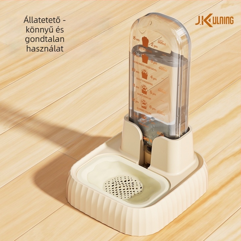 Macska automata víz adagoló keringő vízzel, szűrővel, nagy kapacitású