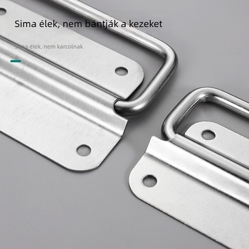 Rozsdamentes acélból készült fogantyú szekrényekhez és fiókokhoz, Type A modell, elektroplatírozott felülettel, modern minimalist dizájn