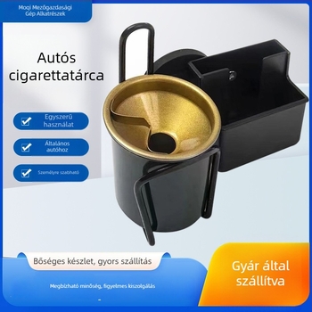 Mágneses hamutartó és telefontartó, fém konstrukció, Mo Qi márka, kompatibil minden modelllel, tömeg 0.5, testreszabás elérhető