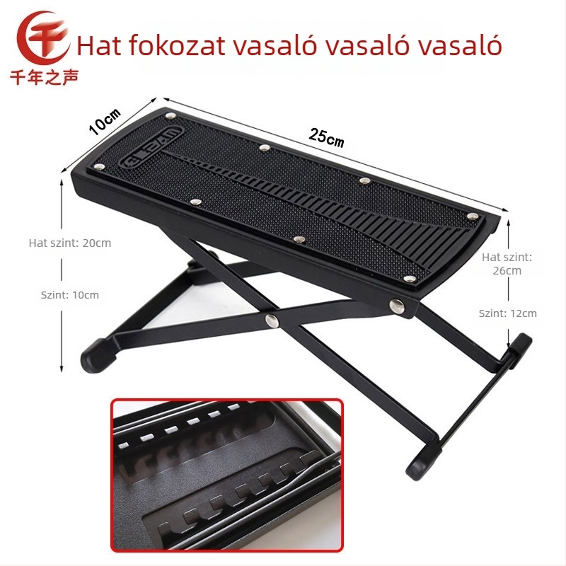 Összecsukható hangszer talptartó – hordozható, gitár, erhu, banhu és pipa hangszerhez, gyerekeknek megfelelő