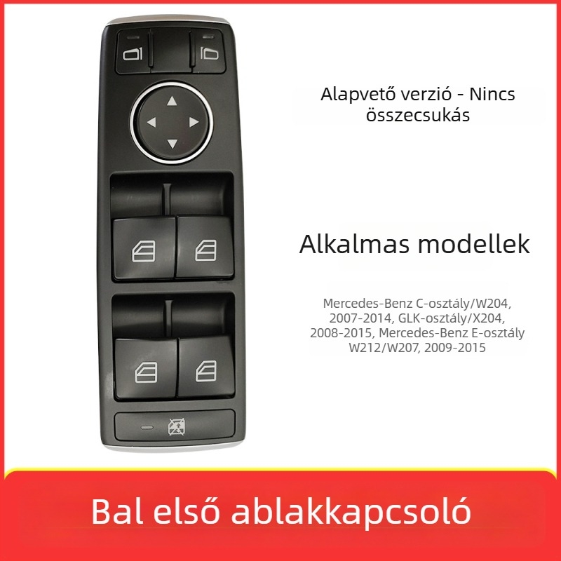 Mercedes-Benz C-osztály W204 és GLK-osztály elektromos ablakkapcsoló, alkatrész-szám 2049055402