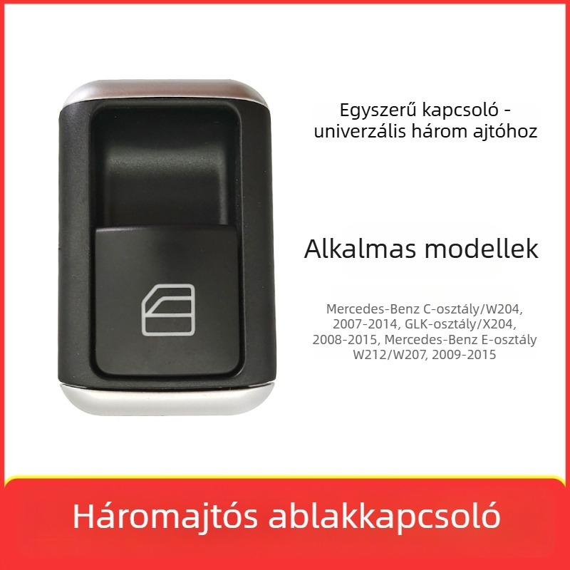 Mercedes-Benz C-osztály W204 és GLK-osztály elektromos ablakkapcsoló, alkatrész-szám 2049055402