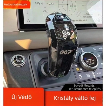 Kristály váltókar Land Rover Defenderhez indító gomb dekorációval