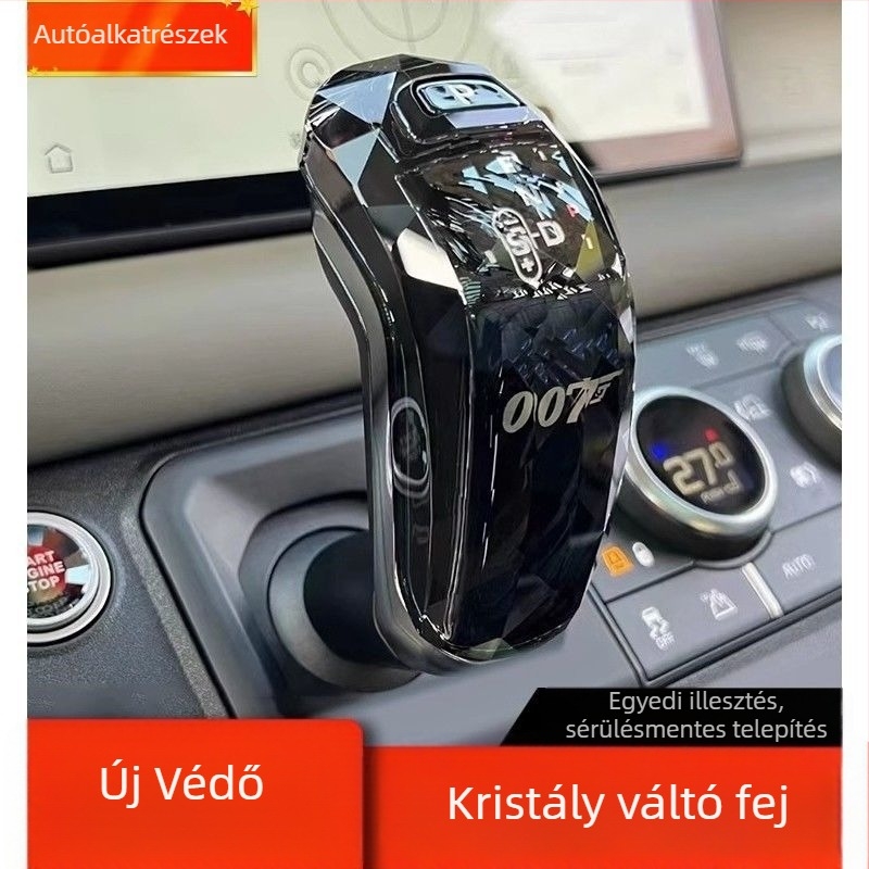 Kristály váltókar Land Rover Defenderhez indító gomb dekorációval