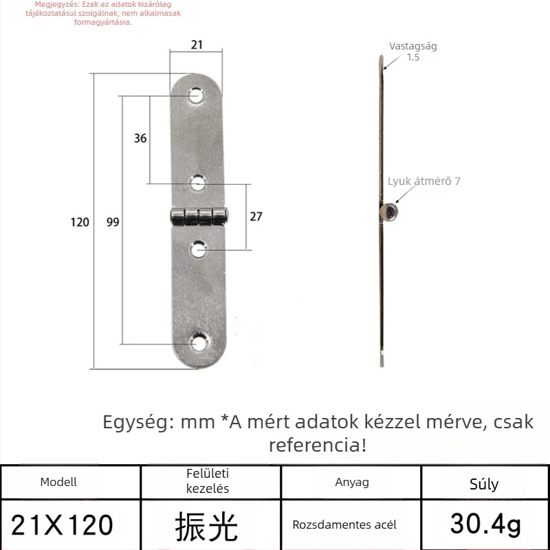 AW/Anwang rozsdamentes acélból készült pánt fa dobozokhoz