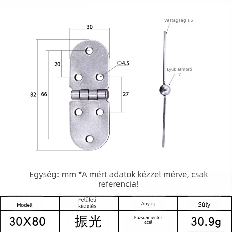 AW/Anwang rozsdamentes acélból készült pánt fa dobozokhoz