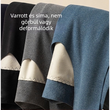 Férfi dupla rétegű termosz mellény velúr fleece béléses kapucnival, vastag és meleg