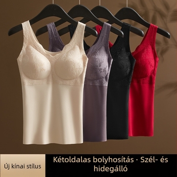 Őszi–téli kínai stílusú derékösszehúzó termosz-vest, testformálás és melegítés, alapréteg bőrérzetű