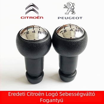 Kézi váltókar gomb – Ball Wave dizájn – kompatibilis a Peugeot 307/408/206/207 modellekkel – OEM, gyári eredetű
