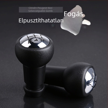 Kézi váltókar gomb – Ball Wave dizájn – kompatibilis a Peugeot 307/408/206/207 modellekkel – OEM, gyári eredetű